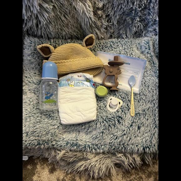 Reborn Baby Boy Doll 3/4 Silicone Limbs Cloth Body & Accessories (NEW) - Picture 5 of 13